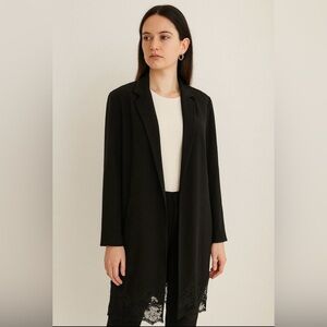 All saints black long jacket/blazer S contemporary whimsigoth luxury